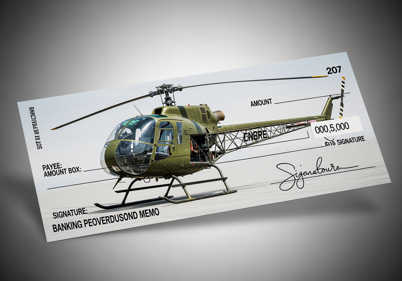 Helicopter Checks, Helicopter themed checks